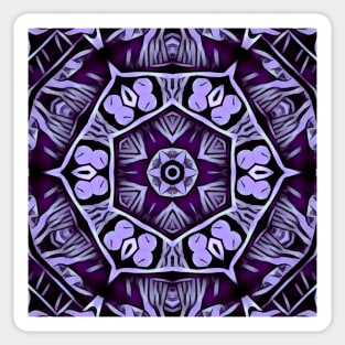 lilac violet pink and purple floral fantasy design Sticker